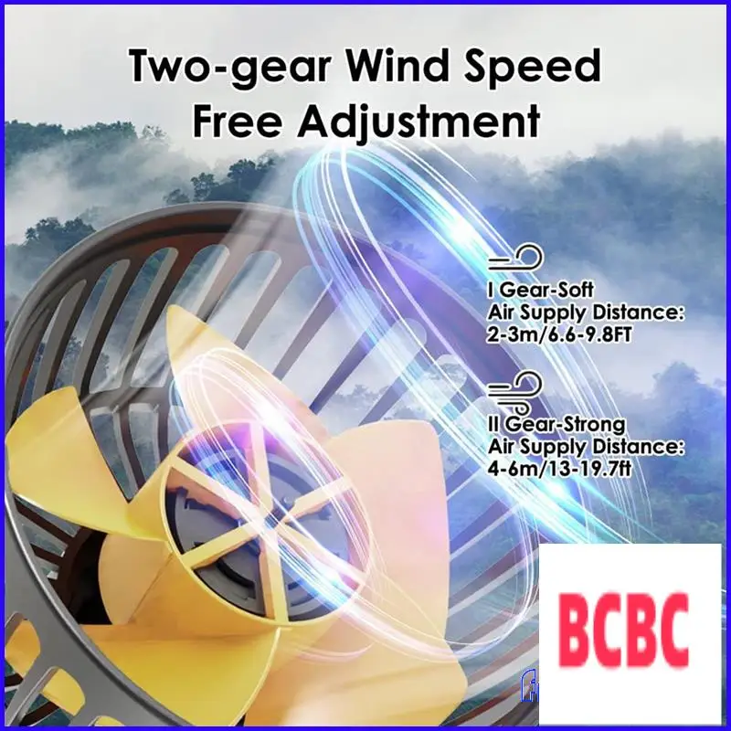 

BB-Fan For Car Three-Head Fan For Suvs USB Cooling Air Small Personal Fan 2 Speeds Electric Fan For Truck Vehicle