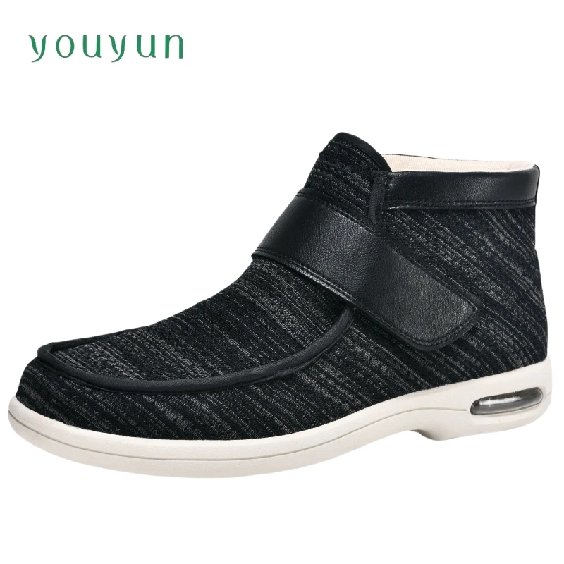 Autumn adjustable middle-aged and elderly ankle boots Shoes upper comfortable breathable mesh traveling leisure Unisex shoes