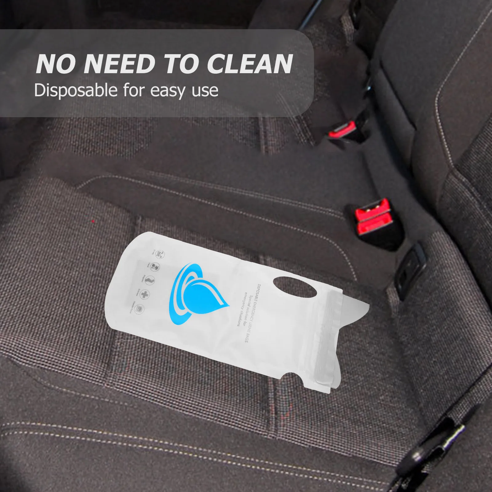 

12Pcs Disposable Emergency Urine Bags Portable Travel Pee Bags for Camping Car Outdoor Use Leak Proof Sealed Privacy