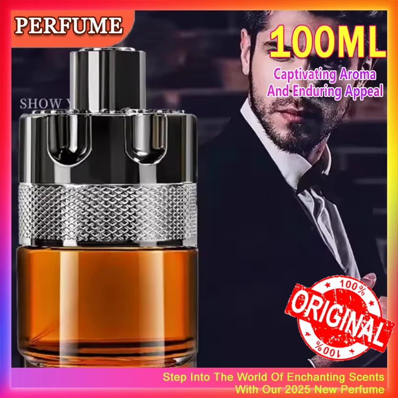 Perfumes fuertes de alta calidad, 100ml, abalorio para hombre, colonia, feromonas originales, atraen las mujeres, fragancia adecuada para fiestas de salir