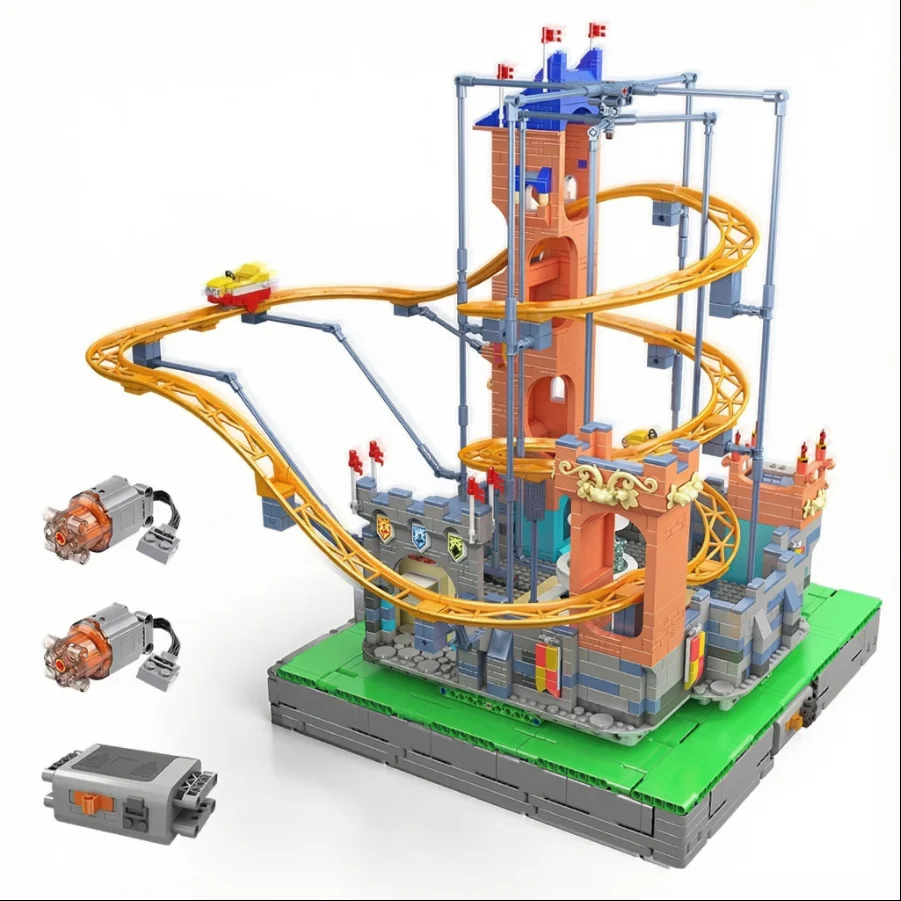 

Конструктор Mould King 11023 «Аттракцион: Моторизованная горка «Замок»», развивающая игрушка для сборки, коллекционный подарок для взрослых