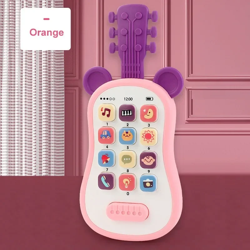 Jouet de téléphone portable de simulation pour bébé, éducation précoce intelligente, dessin animé, histoire itude, apprentissage, son de musique