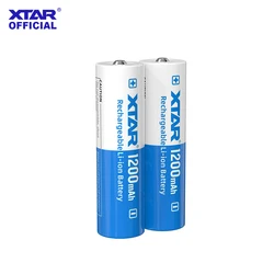 XTAR 2/4PCS 14500 1200mah Rechargeable 3.6V 2.5A output power bank battery With charging protection board