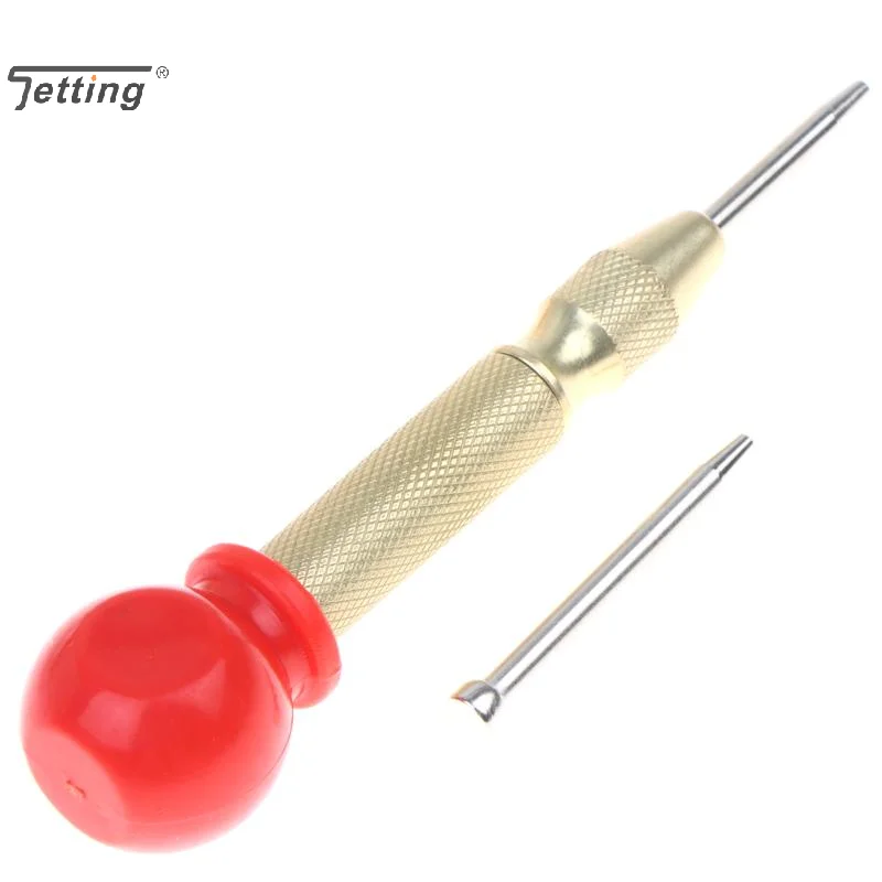 Automatic Center Pin Punch Woodworking Tools Spring Loaded Marking Metal Drill Bits Wood Press Dent Marker Tool