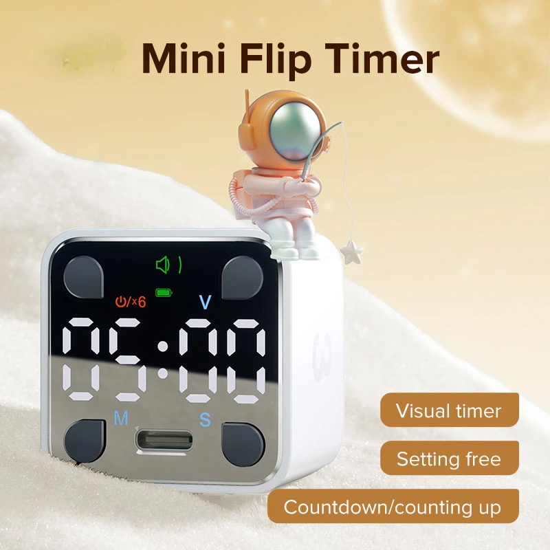 

Mini Ticktime Digital Pomodoro Timer Manual Cube Undur Pengurus Masa Jam Penggera Belajar Jam Kaunter Untuk Kanak-kanak Pelaja