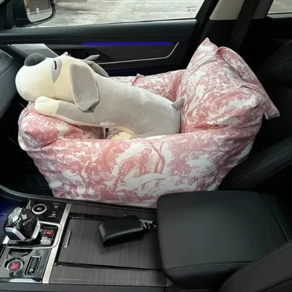 Travel Dog Car Seat Bed Soft Pet Car Mat Sofa Mattress for Small Pets Teddy Schnauzer Chihuahua Comfotable Pet Supplies