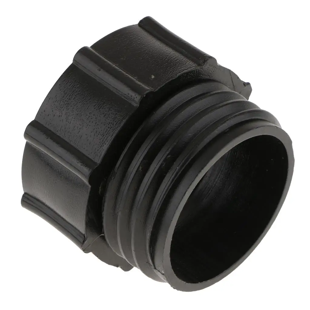 IBC Tank Adapter Black Plastic Hose Connector Industrial Water Tank Converter for Garden Barrels