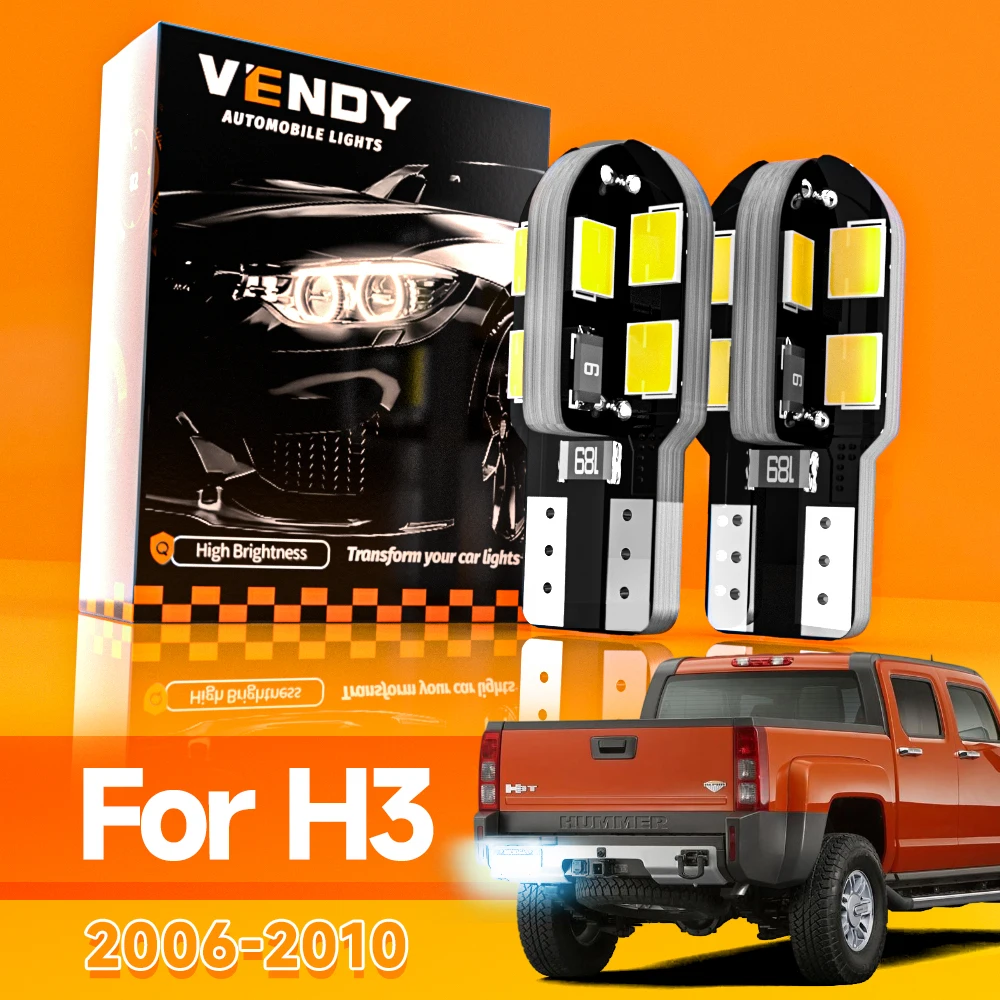 2pcs For Hummer H3 2006-2010 LED License Plate Light 2007 2008 2009 Canbus Accessories