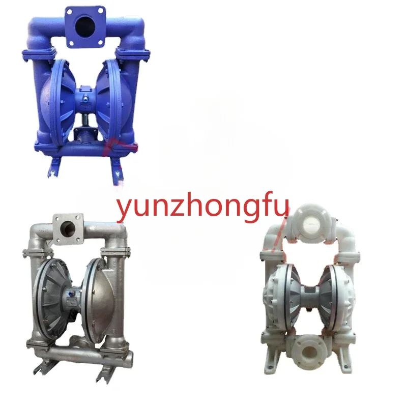 Diaphragm Pump Cast Iron Aluminum Alloy Stainless Steel Plastic Diaphragm Pump Pneumatic Diaphragm Pump QBY-80