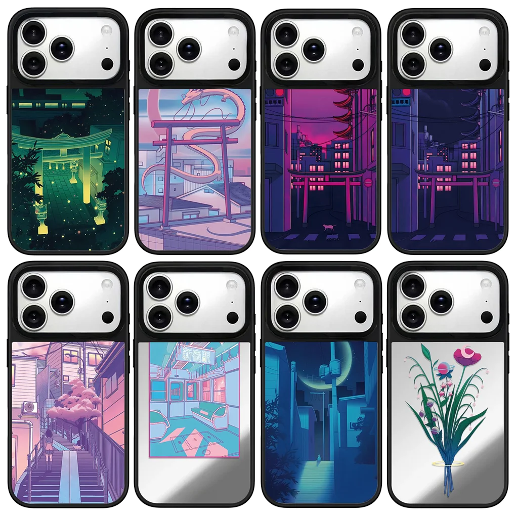 

Torii Mirror Surface Magnetic Phone Case Cover for IPhone 12 13 14 15 16 17 Pro Max Case for IPhone 17 Air