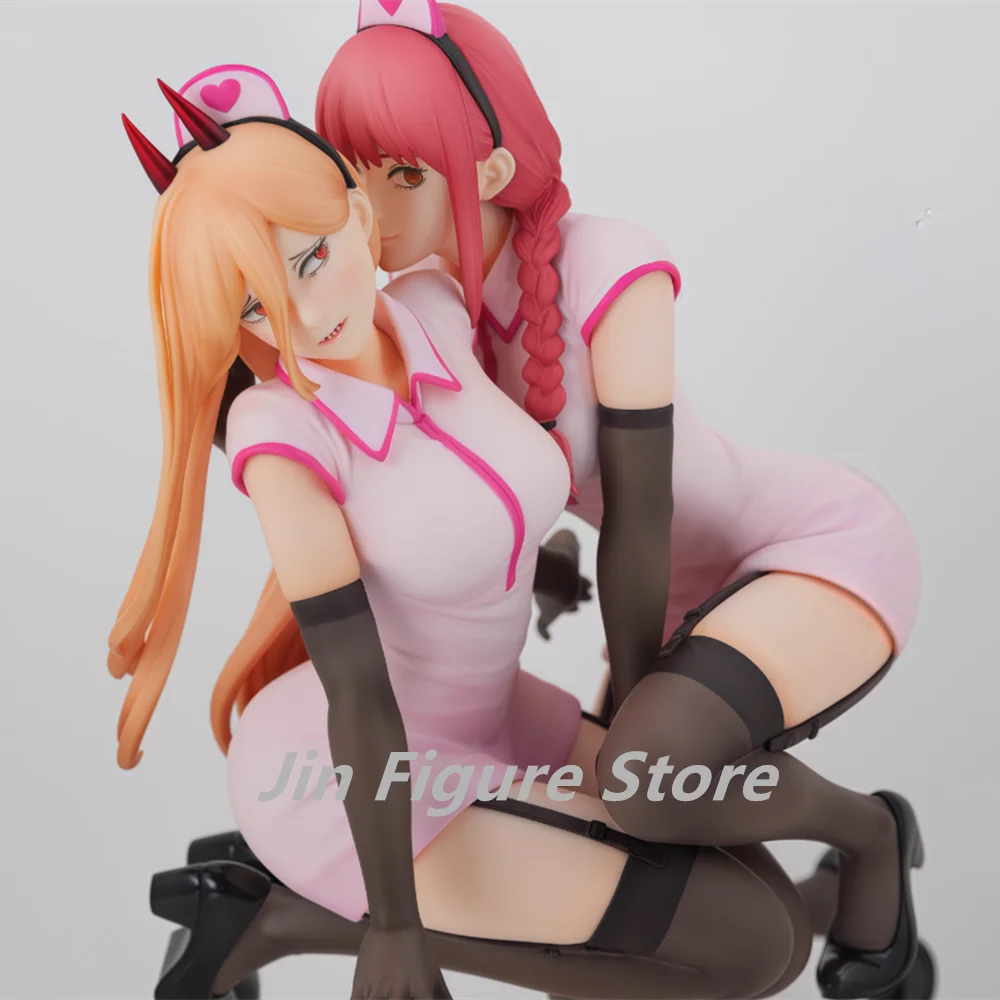 

14cm Chainsaw Man Anime Power‌ Makima Sexy Figure Model Statue Boys Collection Desktop Decoration Ornament Toys Gifts