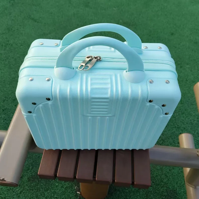 

Hard Shell Cosmetic Box 14 Inch Mini Travel Suitcase Cosmetic Storage Case Luggage Organizer Makeup Box Small Boarding Case