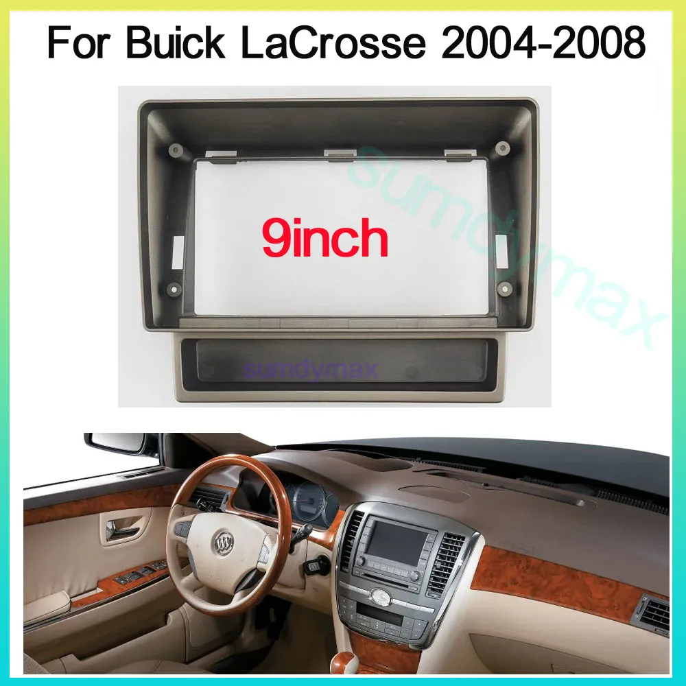 

9 Inch Car Stereo Dash Radio Fascia Kit Installation Trim Panel Frame Double DIN For Buick LaCrosse 2004-2008