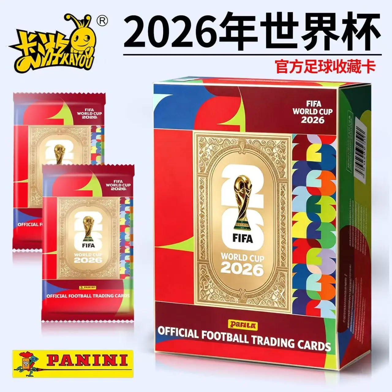 KAYOU Genuine 2026 FIFA World Cup Official Football Trading Card Panini Soccer Star Collection Cards Fans Souvenir Birthday Gift