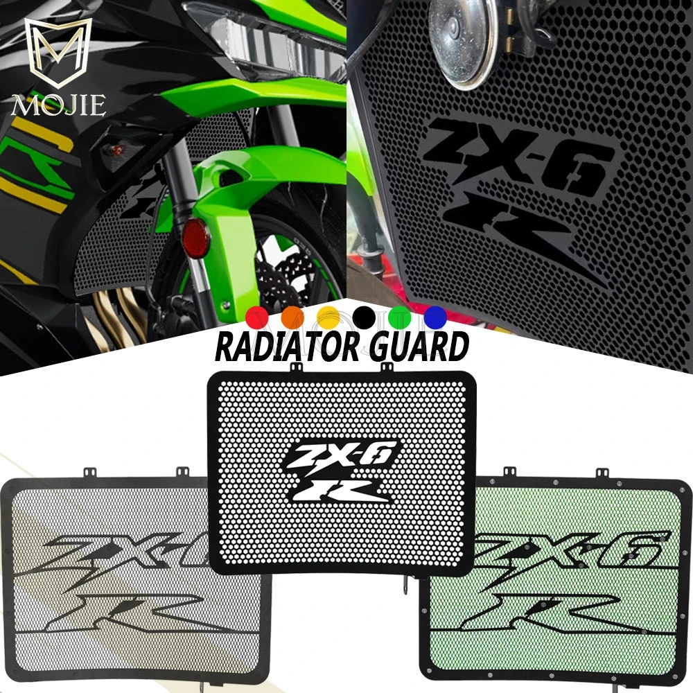 Motorcycle Radiator Grille Guard Protector Covers Parts For Kawasaki Ninja ZX6R 636 NINJA ZX636 ZX-6R ZX-6RR ZX 6R 6RR 2003-2004