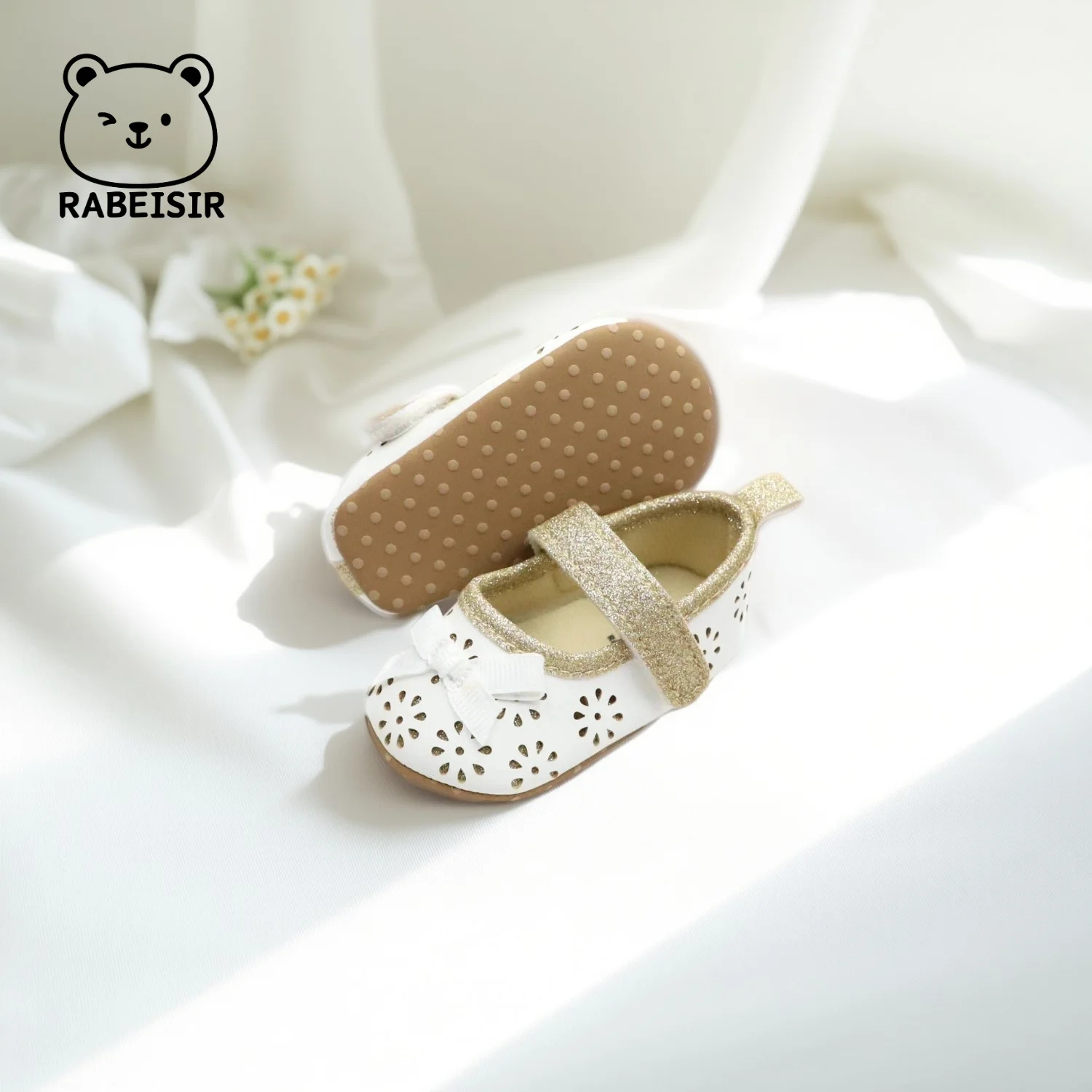 أحذية للفتيات الصغيرات، أحذية الأميرة، أحذية المشي للأطفال، 0-6-12-18 شهرًا مجوفة قابلة للتنفس ومضادة للانزلاق ومضادة للانزلاق #5
