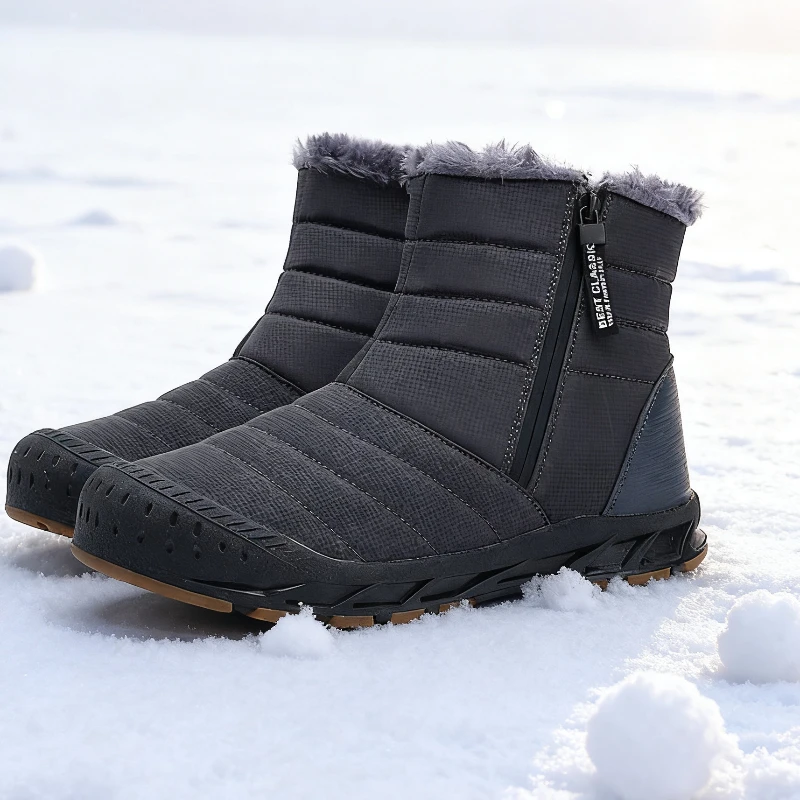 Luxury Men's Shoes Flat Ankle Boots Women's Winter Snow Boots Wide Toe Barefoot Sports Shoes Walking and Hiking Shoes Gift 2025