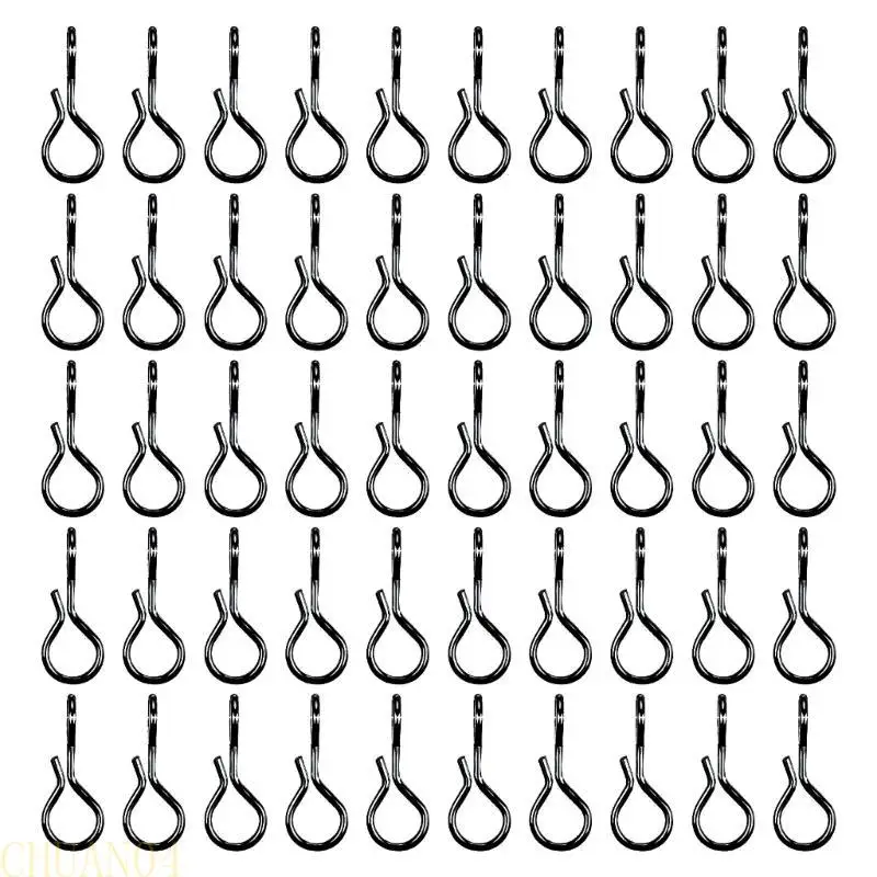 

A1A2 50pc Fly Fishing Snap Fishing Tackle Fast Snap Quick Lure Change Clip Stainless Quick Change Lure Clip Fishing Connector