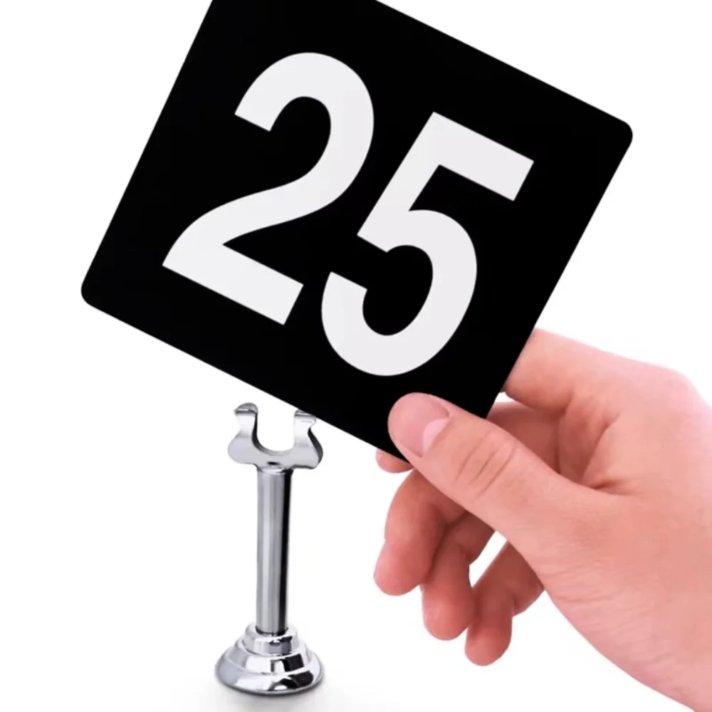 Stainless Steel Name Card Holder Stable Base U Shape Price Display Rack Multifunction Name Card Display Stand Table Accessories