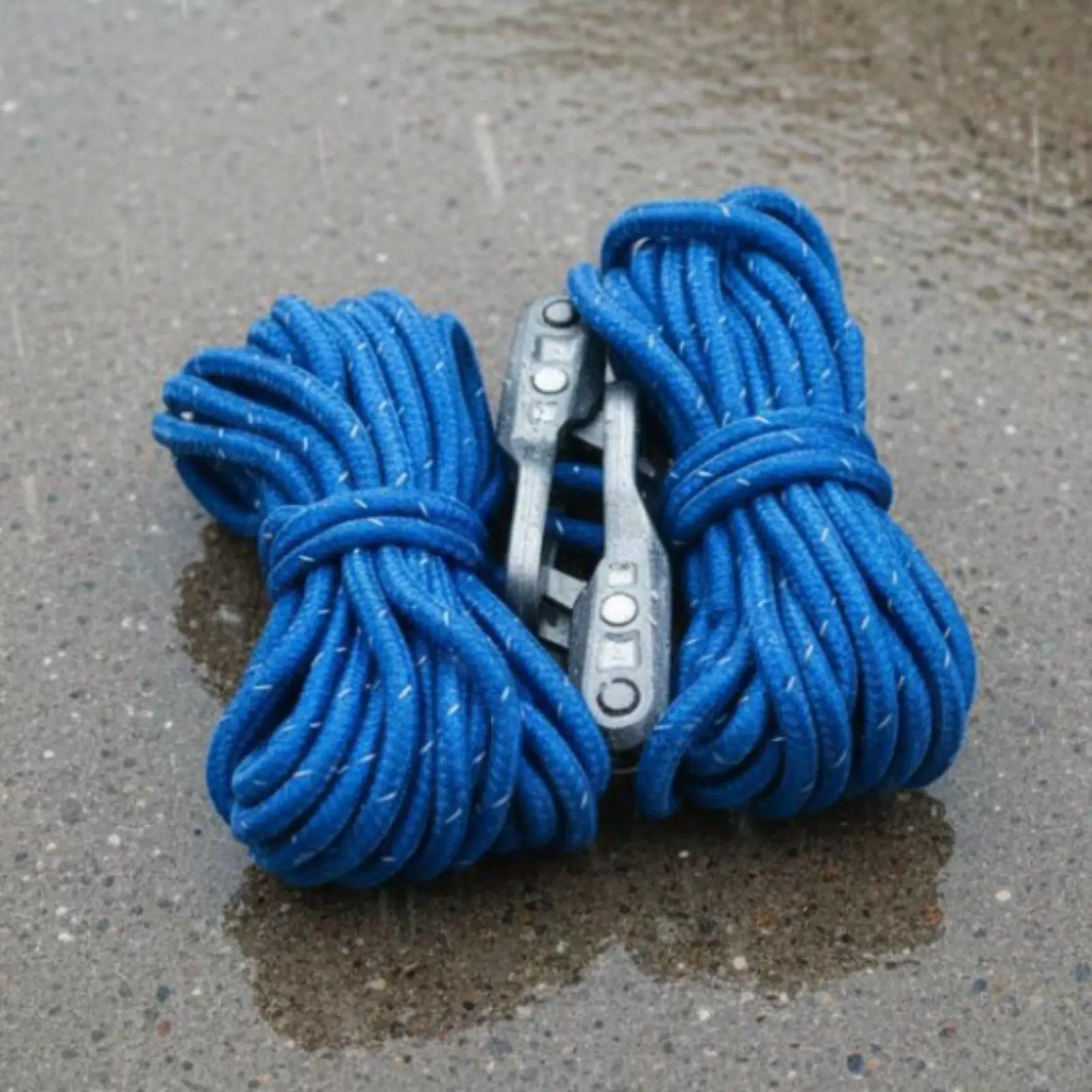 Cord Fastener with Carabiner Metal Paracord Rope Tensioner Tool for Camping and Garden Use view 3