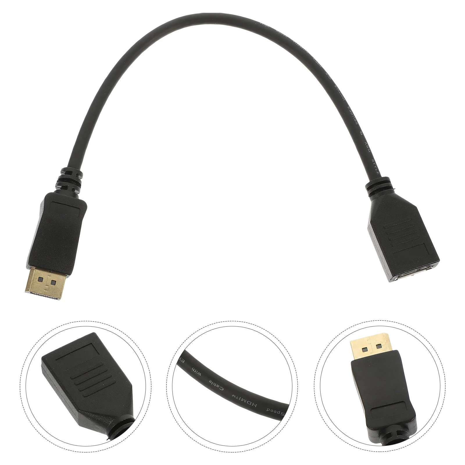 

Display Port Adapter 1.2 Male to Female Cable 4K Extension Wire Oxygen-Free Copper Dp Cable for Monitor Display Port Adapter