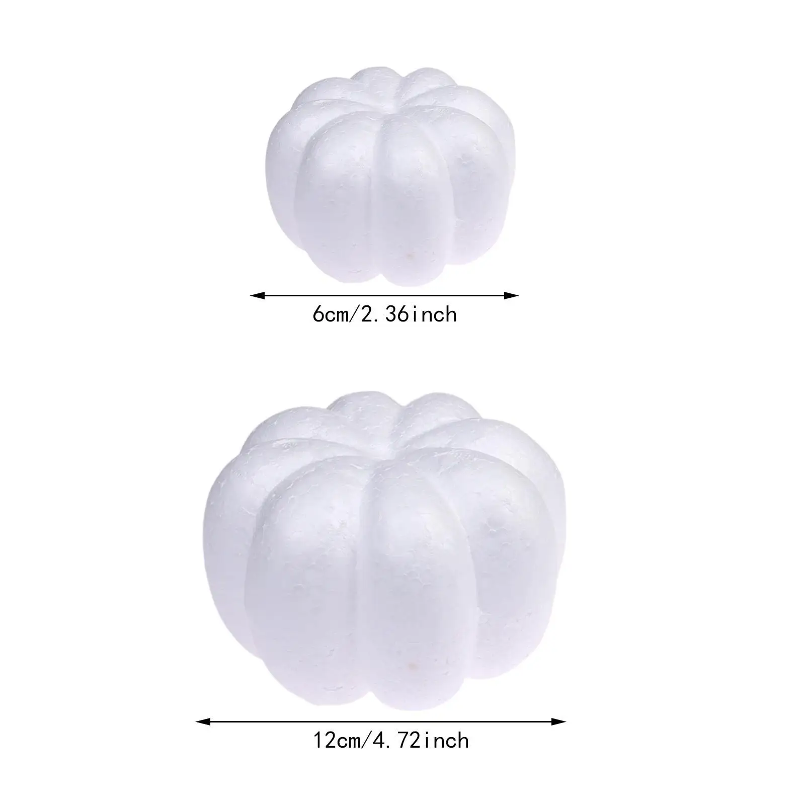 10Pcs White Foam Pumpkins for Modeling Science Projects Household Modeling