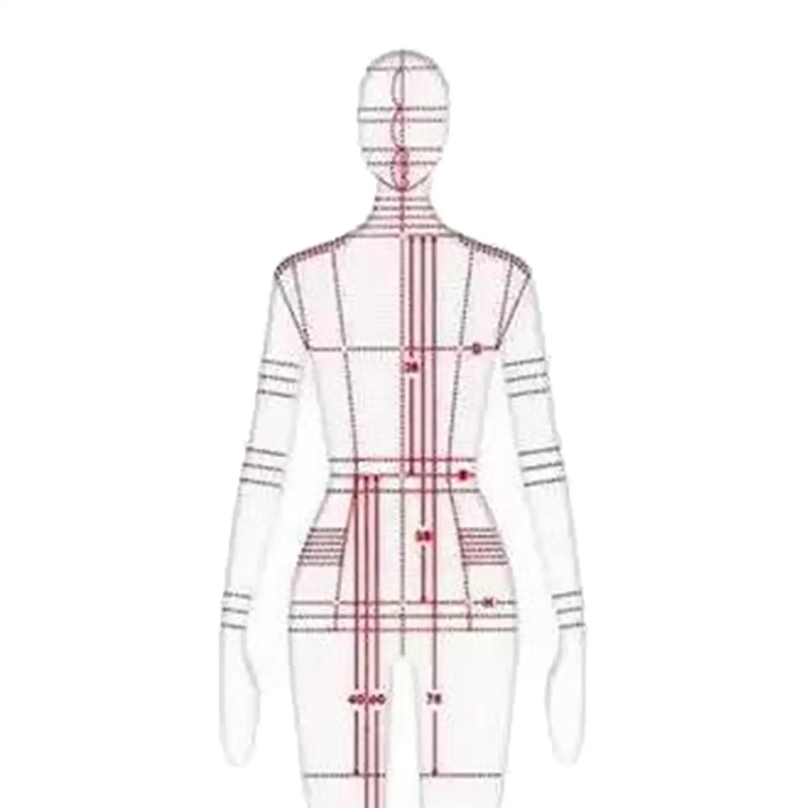 Imagem -06 - Réguas de Ilustração de Moda Padrões de Modelo de Desenho Elaboração de Costaria Roupas Novo Designer Pcs