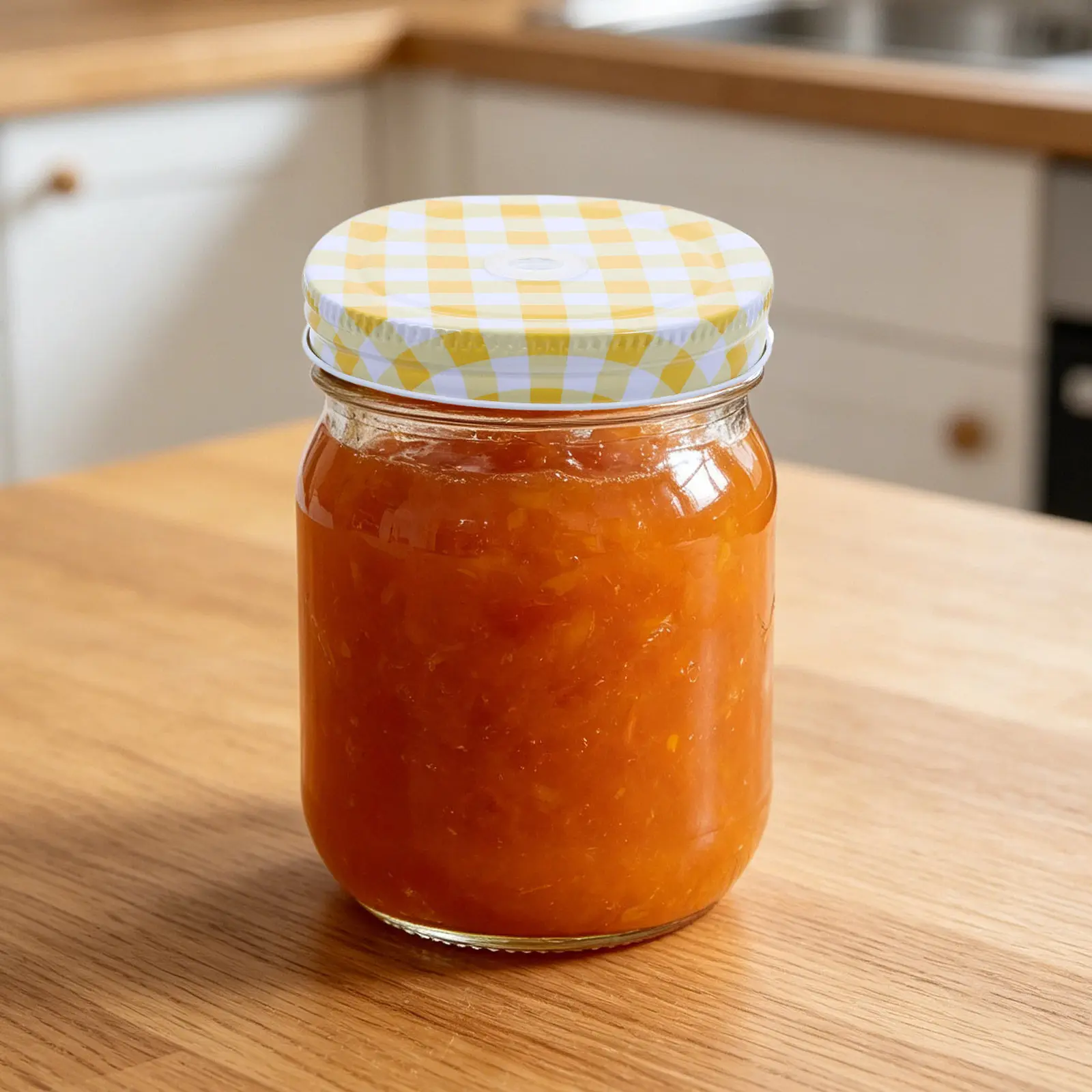 10 Pcs Decorative Mason Jar Lids Gingham Checkered Pattern 70mm Canning Regular Mouth with Straw Hole Drinking for Jars