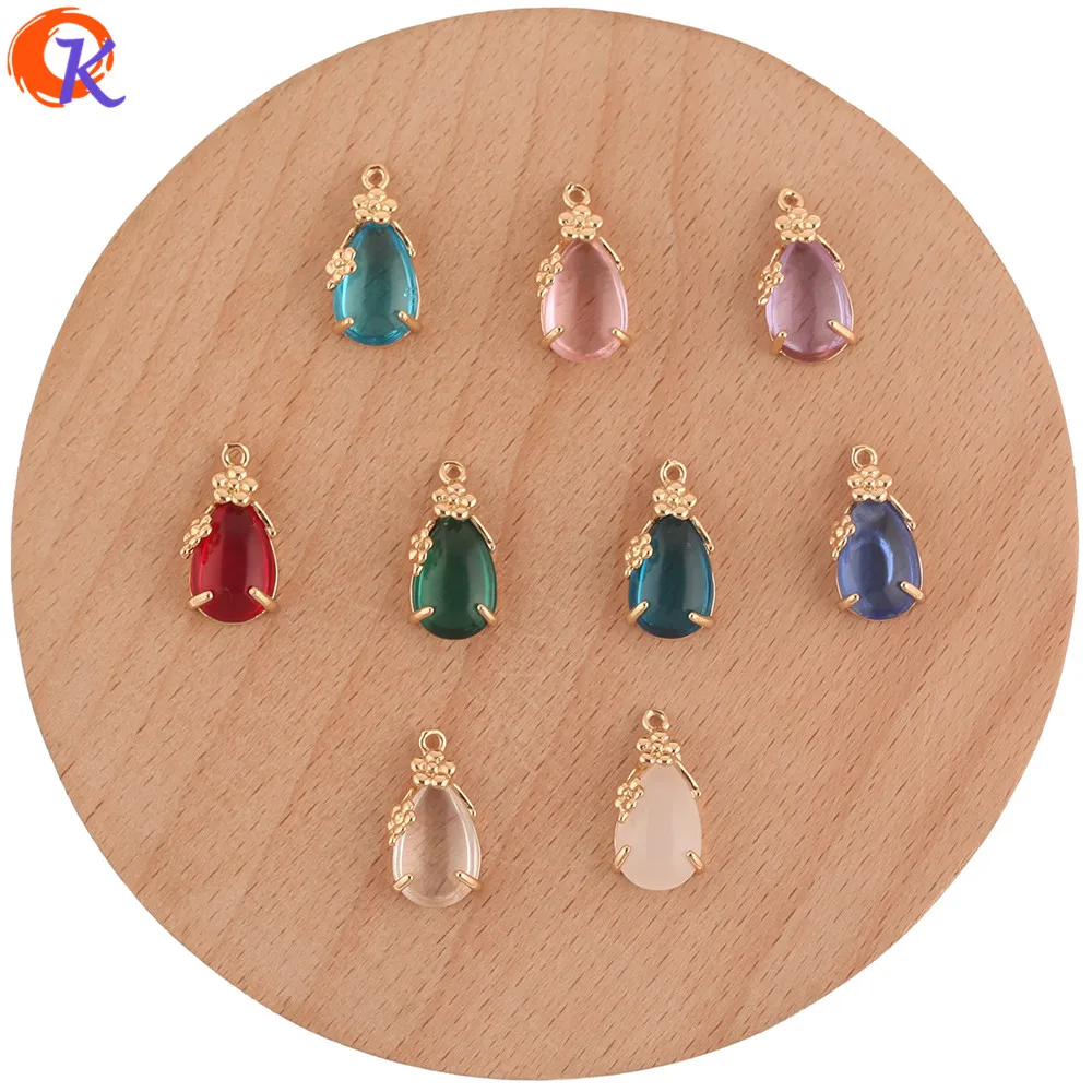 

Cordial Design 50Pcs 8*17MM Jewelry Accessories/Crystal Charms Jewelry/Drop Shape/DIY Making/Pendant/Hand Made/Earring Findings