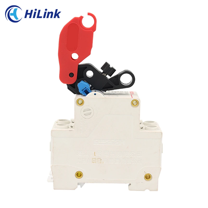 Side-By-Side On Aajacent Multi-Pole Circuit Breaker Lockout Without Tools, Multi-Functional Circuit Breaker Lockout