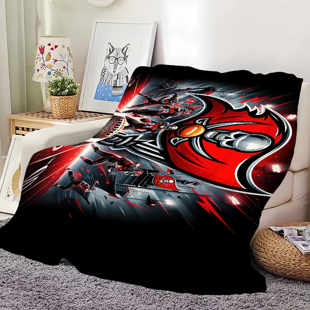 T-Tampas B-Bay B-Buccaneers Blanket Skin friendly comfort warm soft plush blanket suitable sofa living room office bedroom