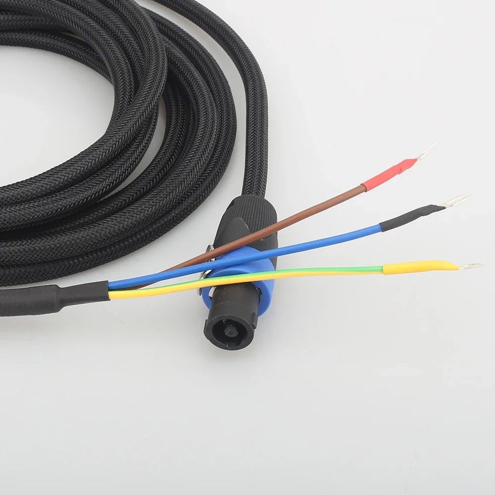 HiFi SBC01 Subwoofer cable 3 Wire Sub Speaker Cable Speakon to Spade end for REL/MJ Acoustics