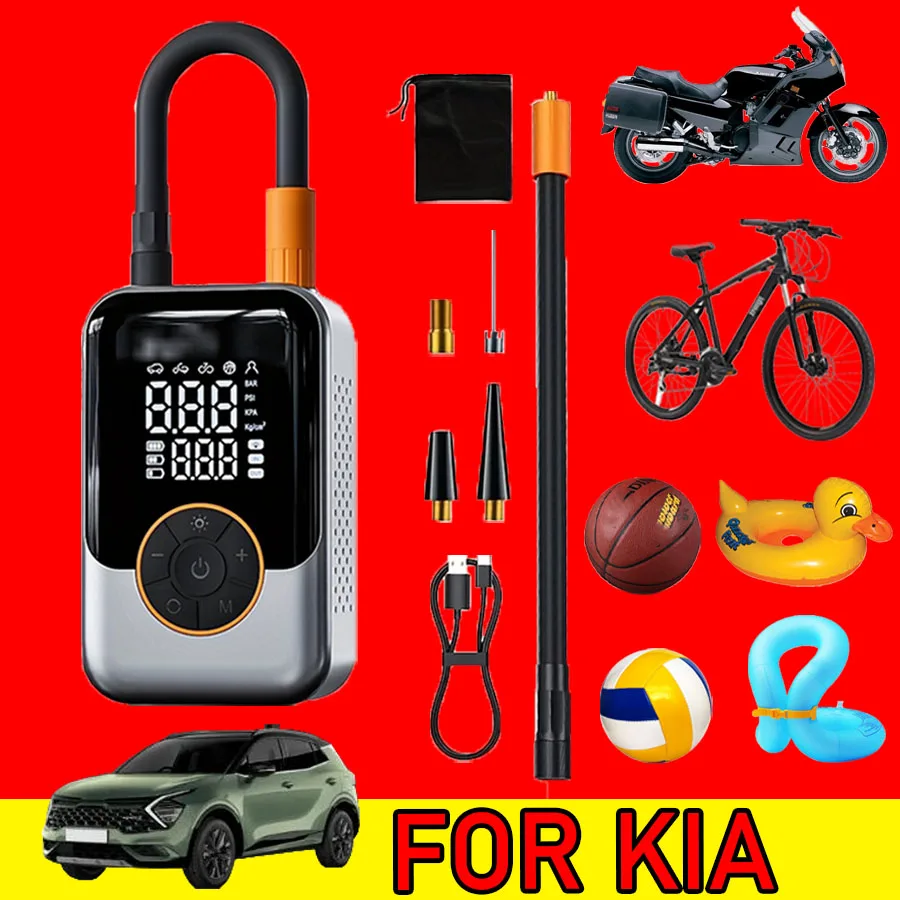 

FOR KIA Car Air Pump Wireless Portable High Pressure Electric Pump Car Air Pump Tire Pressure Measurement Double Screen
