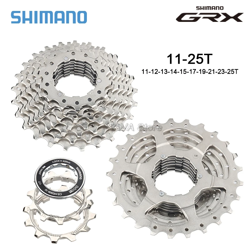 Shimano 10S Road Bike Cassette GRX CS-HG500 10V 11-25T 12-28T Bicycle Freewheel K7 for Tiagra 4700 4600 5700 10 Speed Flywheel