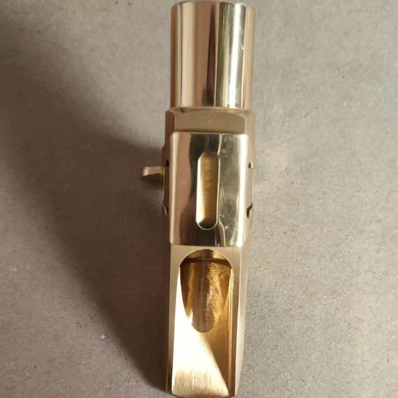 Alto Saxophone Metal Mouthpiece with Ligature & Tooth Pad Professional Saxophone Replacement Accessories