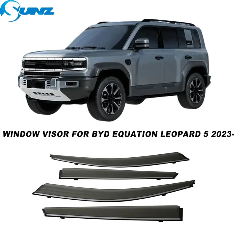 Car Window Visor For BYD Equation Leopard 5 2023 2024 2025 2026 Weathershied Wind Sun Rain Guard Window Wind Deflector