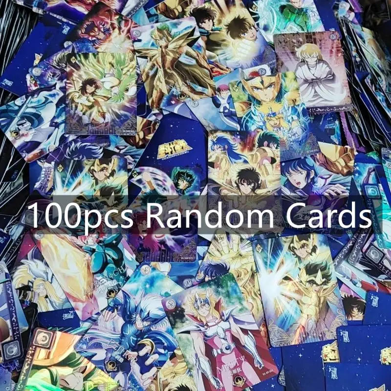 

Original KaYou Saint Seiya Cards Random 100pcs Character Athena Seiya Shiryu Hyoga Shun ikki Mu Saga DeathMask Shaka Milo Shura