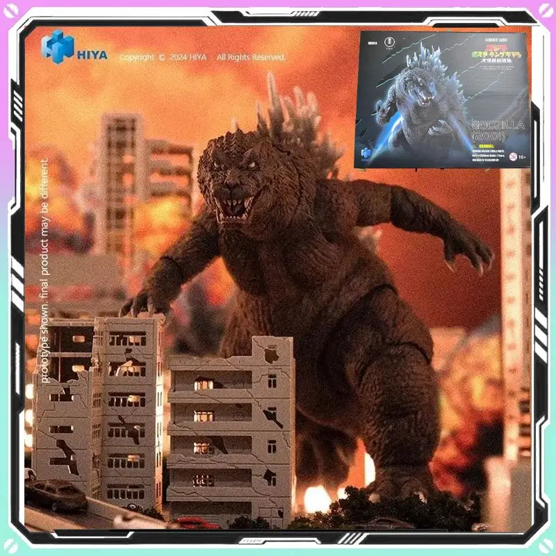 

In Stock New Hiya Action Figures Godzilla Vs King Kong 2 Series Robot Toy White Eye Godzilla Model Custom Collection Toys Gift