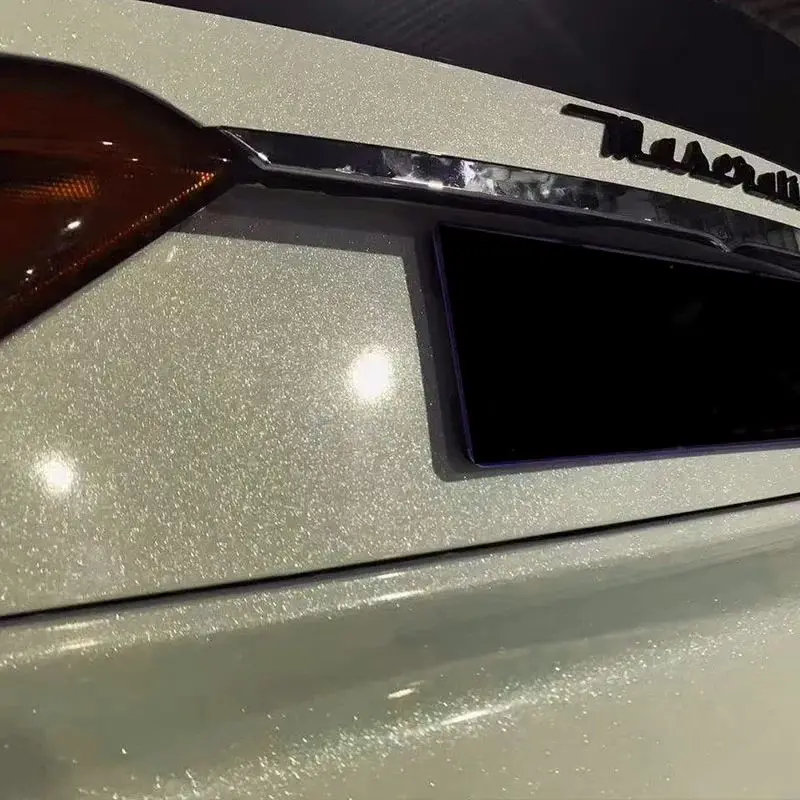 سوبر الماس الأبيض لمعان سيارة التفاف الفينيل PET سيارة فيلم ل كامل سيارة قسط التفاف فيلم فقاعات لاصقة ذاتية شارات السيارات الحرة #3