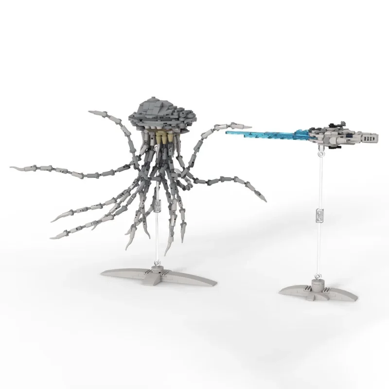 544 piezas MOC Micro Kessel Run M.Falcon y Summa-verminoth, Bloques de Construcción de la Batalla Estelar, Regalo de Navidad, Idea Única de Bricolaje para Adultos