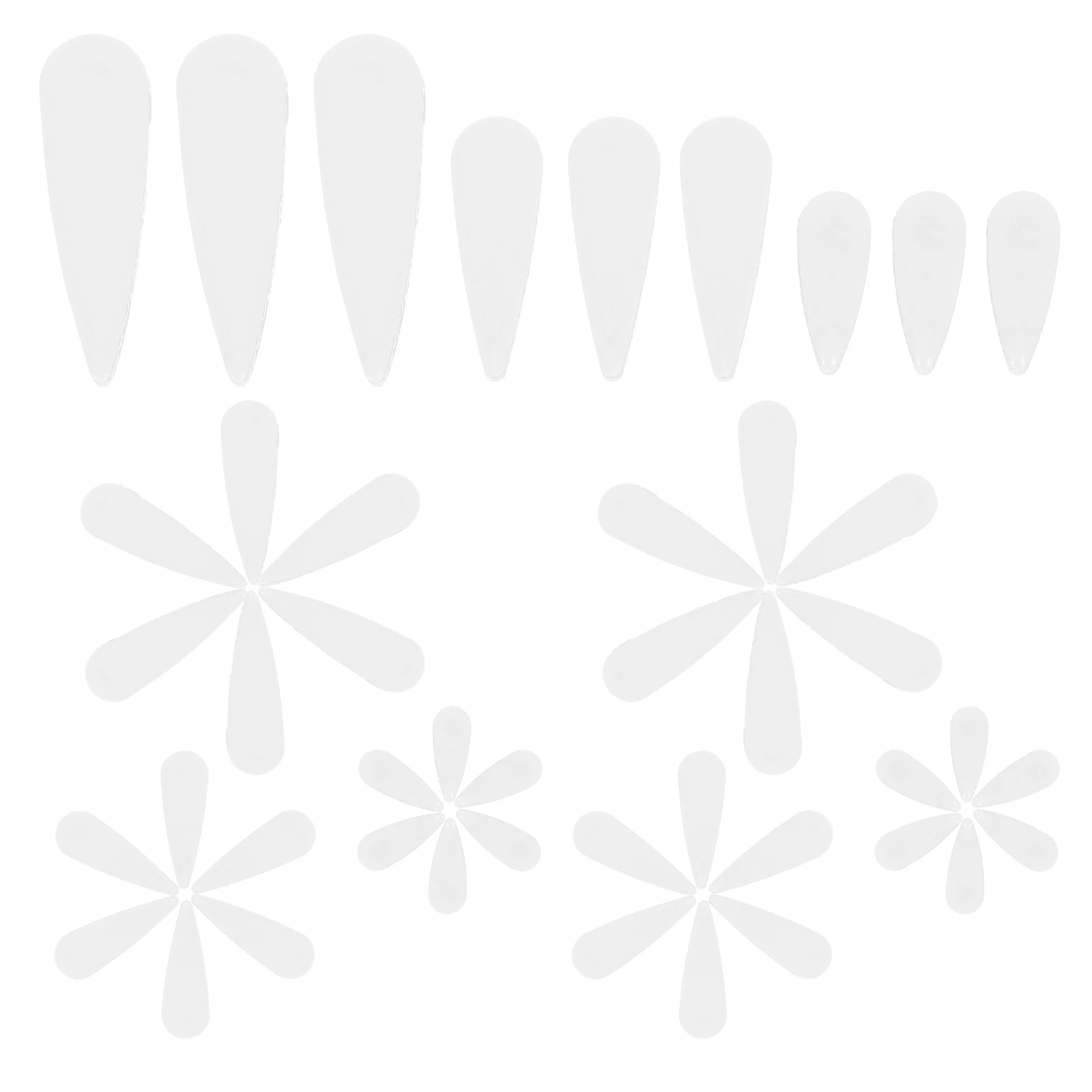 

Ceramic Decorative Sheet 100g Water Drop Petal Pieces Smooth Craftsmanship Versatile Decoration Weather Resistant DIY