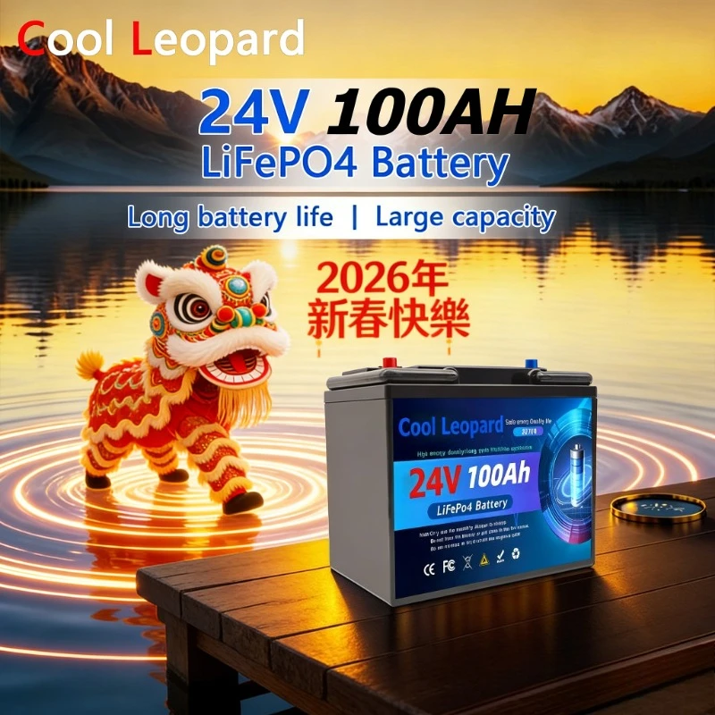 

32700 24V 100Ah LIFEPO4 Battery Is Integrated with BMS 200A for Solar External Rechargeable Network Lithium Iron Phosphat