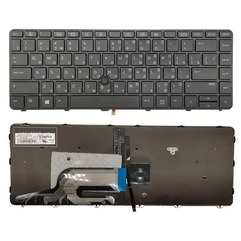 XIN-Russian-US Backlight Laptop Keyboard For HP Probook 430 G3 430 G4 440 G3 440 G4 445 G3 640 G2 645 G2 With Backlit pointer