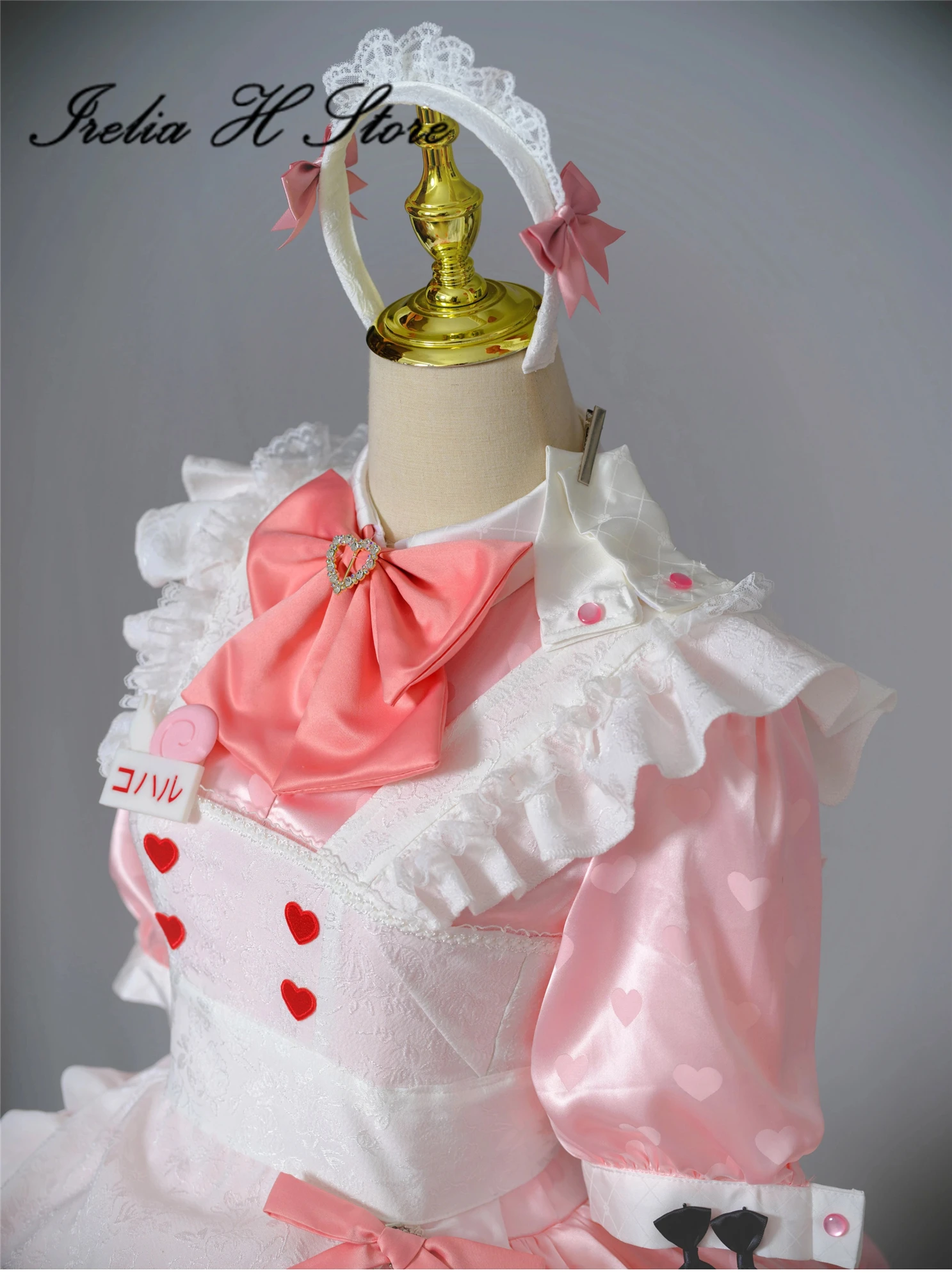 Irelia H Shimoe Koharu de Blue Archive disfraz de Cosplay para mujer, vestido de sirvienta encantador Fanart