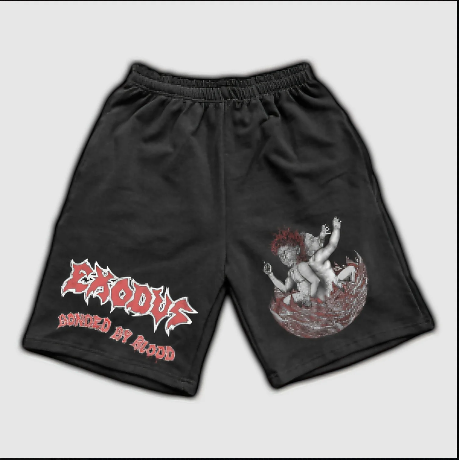 Pantaloncini da uomo e stampe retrò di rock band sui pantaloni sportivi ad asciugatura rapida da uomo primaverili ed estivi