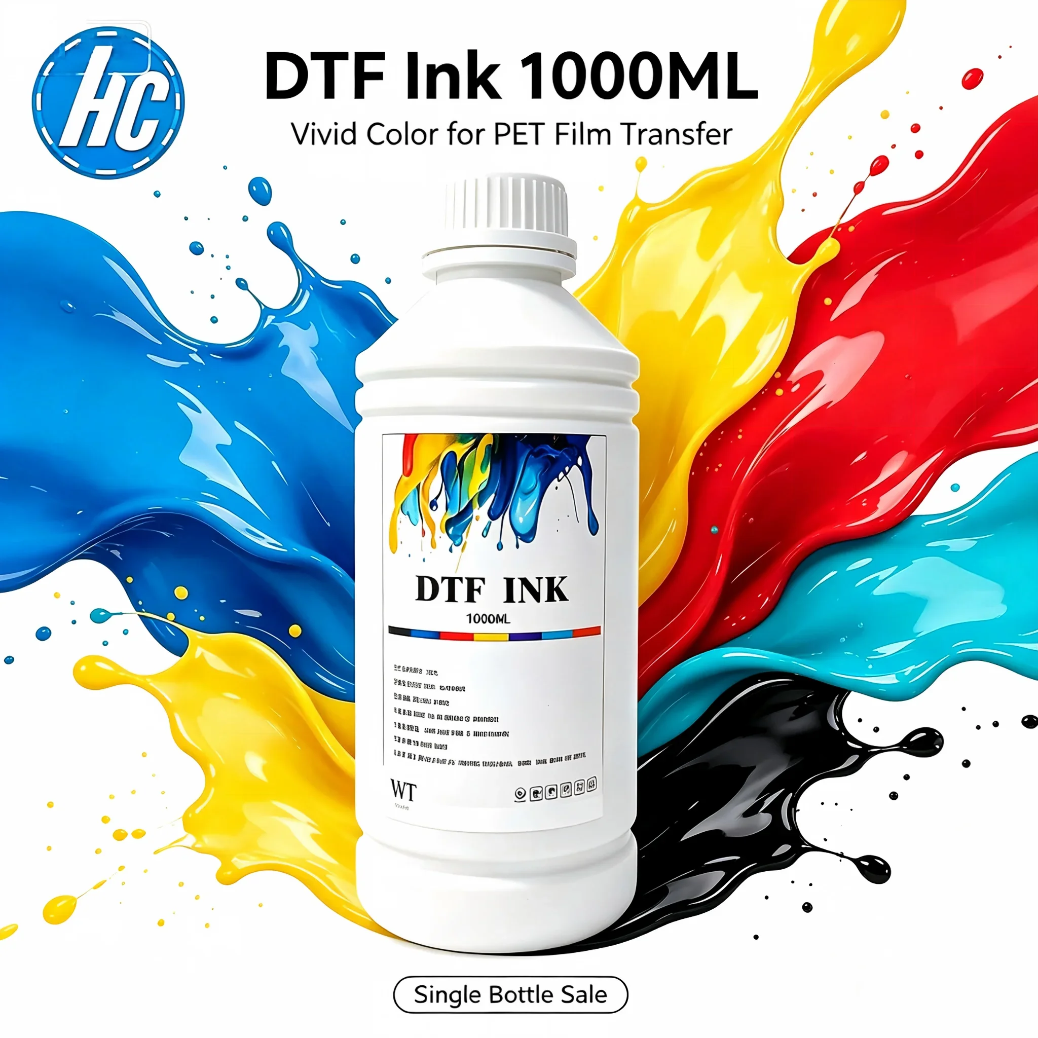 EP-DTF Ink 1000ml for Direct to Film DTF printer For Epson printheads I3200 XP600 TX800 L1800 L805 I1600 1390 4720 And Pet film