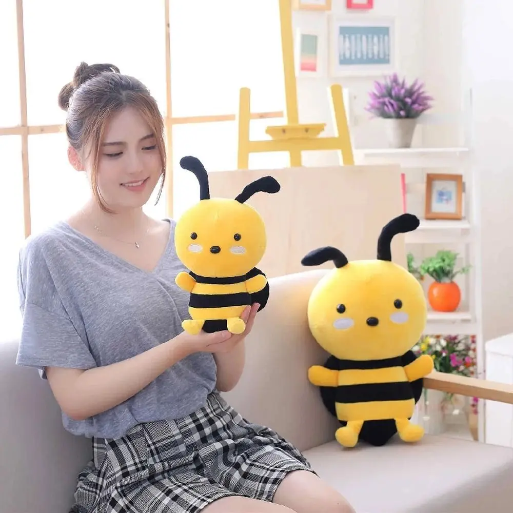 Cadeau pour enfants oreiller de sommeil oreiller doux jouet en peluche insecte en peluche poupée d'insecte petite abeille poupée en peluche petite abeille jouets en peluche