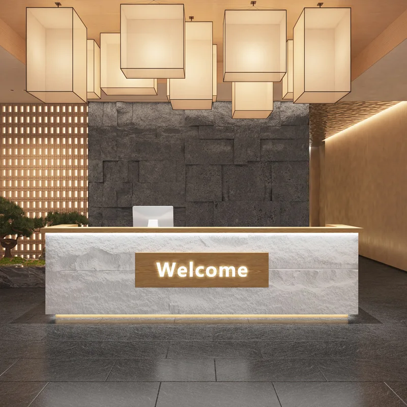

Ретро B & B Стойка регистрации отеля Касса отеля Клубный дом SPA Центр здоровья Магазин для ног Стойка регистрации Бар