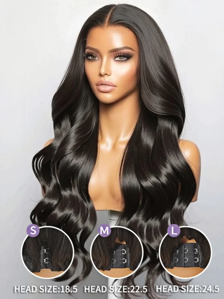 

30 Inch Wear & Go 7x6 Glueless Wig Human Hair 12A Body Wave Wigs Human Hair Pre Cut 250% Density Lace Front Wigs Human Hair