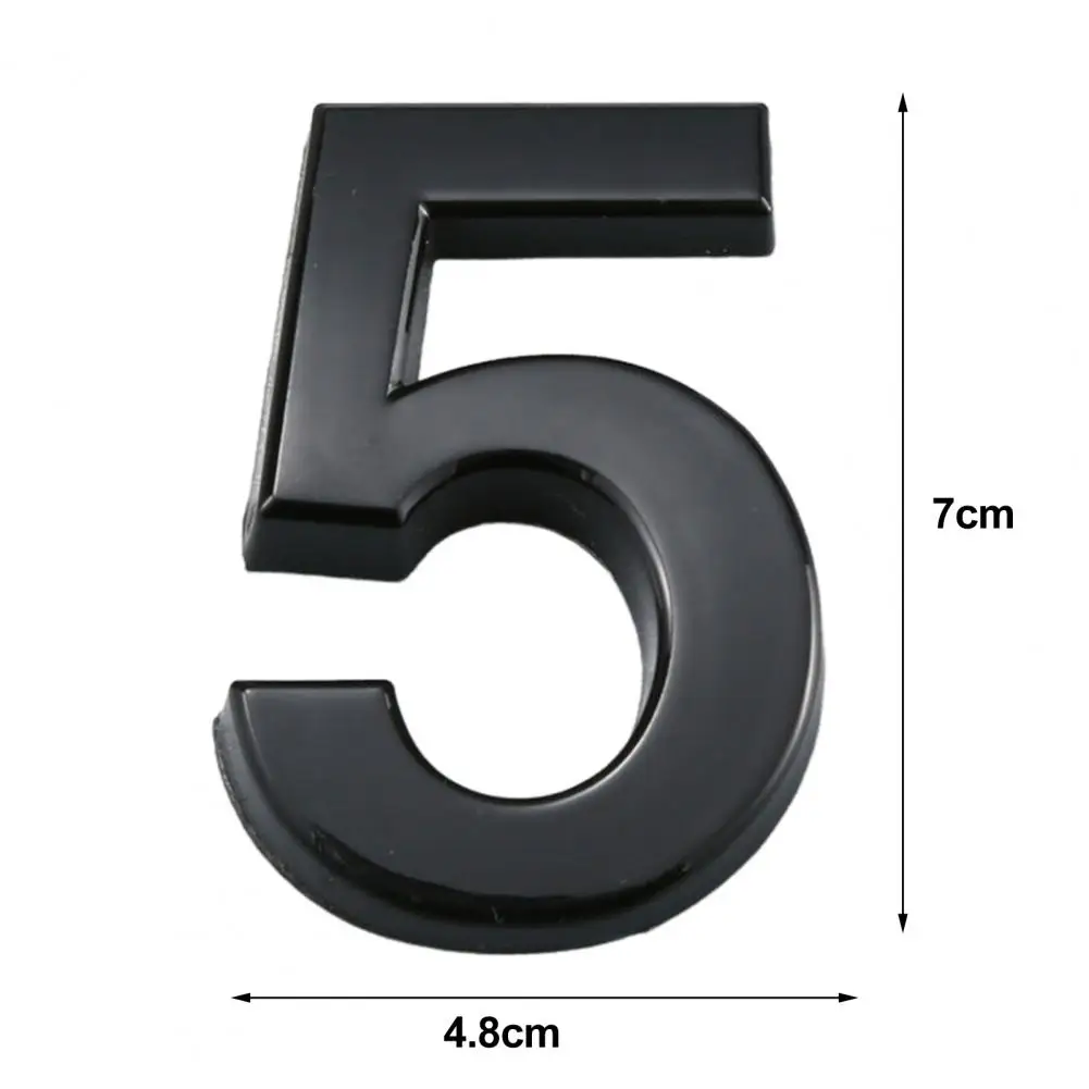 3d Door Number Modern 3d House Number Self-adhesive Mailbox Sign for Simple Installation on Home Address Door Stylish Street